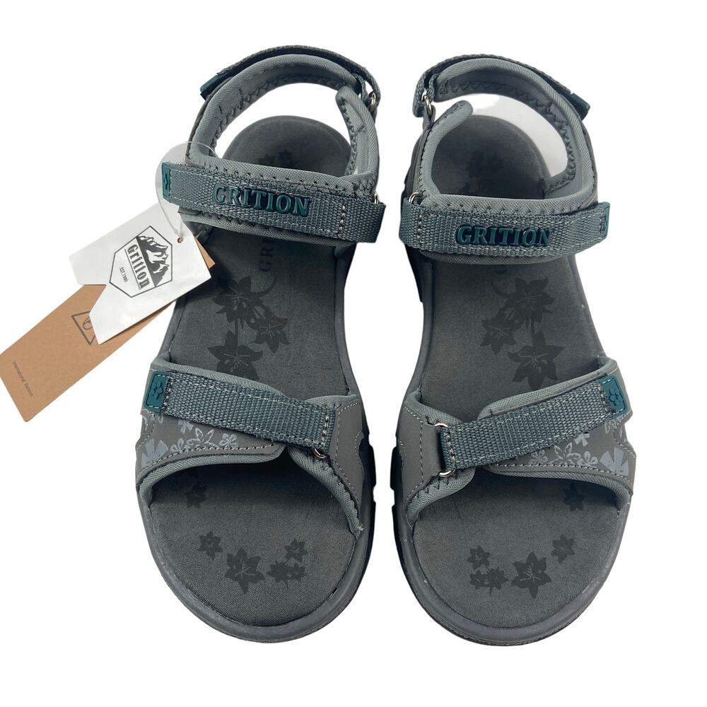 Women's Athletic Sports Adjustable Sandals Hiking Open Toe Grition Gray